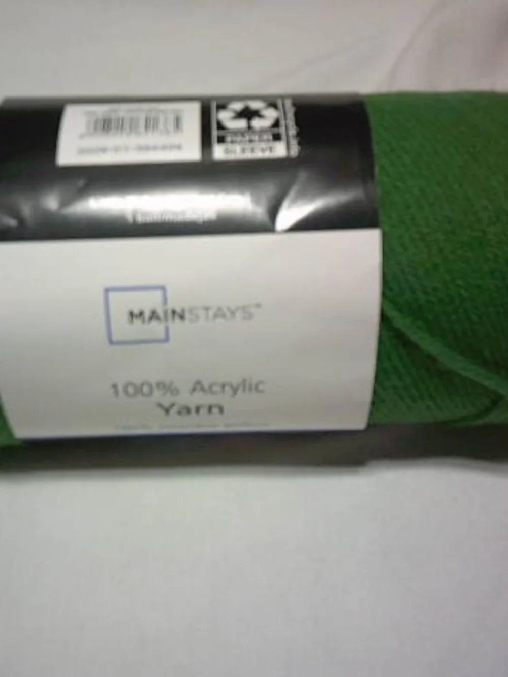 NEW MAINSTAYS 100% ACRYLIC YARN 397 YDS MEDIUM 4 TURF GREEN 🧶 ALL CRAFTS